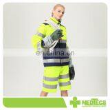 Yellow and Blue Customized Reflective Pipe Working Safety Jacket thumbnail-3