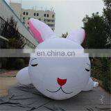 Customized White Lying Rabbit Inflatable Animals Can Priting Logo&advertisement thumbnail-2