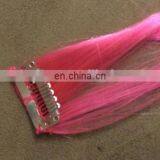 Promotion Fashion Hairpiece Clip on Hair Extensions Avaliable With Different Colours thumbnail-2