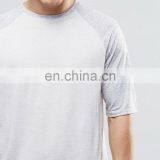 Men Raglan Gray Long Line Tshirts Custom Logo Design T-shirts Blank Raglan thumbnail-4