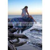 72" Indian Mandala Hippie VIntage Round Roundie Tapestries Hippy Boho Gypsy Round Beach Throw Yoga Mat Tassel thumbnail-1