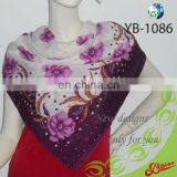 Printed High Fashion Customized Polyester Turkish Scarves for Promotion thumbnail-1