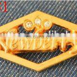 Fashion Gold Color Garment Metal Plate