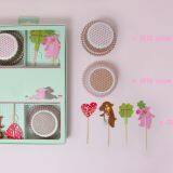 Glitter Cupcake Toppers Cake Decorations Party Supplies Cupcake Kit thumbnail-3