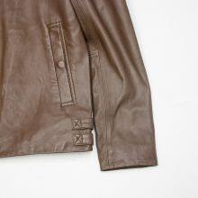 HOT SALE 2021 NEW ARRIVAL MEN'S GENUINE LAMBSKIN LEATHER JACKET WITH DETACHABLE HOOD thumbnail-2