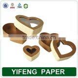 Wholesale Custom Storage Distribution Kraft Paper Gift Heart Shaped Packaging Chocolate Box