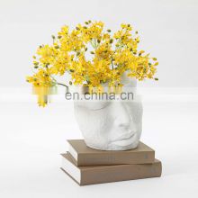 2021 Nordic Modern Unique Portrait Handcraft Face Vase for Flower Arrangement