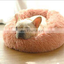 Calming Novelty Soft Round Comfortable Donut European Designer Xxl Big Memory Foam Orthopedic Multifunction Luxury Pet Dog Bed thumbnail-2