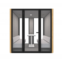 Soundproof Booths For Offices - M Size 4 Person Desk Pod Acoustic Office Pods For Sale