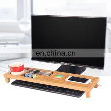 Customized Multifunction Office Bamboo-products Bamboo Desk Organizer Storage Accessories thumbnail-1