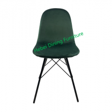 Dining Furniture Factory Direct Supply No Armchair Metal Leg Chairs Velvet Chair Dining Chair thumbnail-2