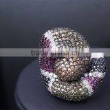 Grand Luxury Multi Color Snake Design Chunky Jewelry Bijoux Cocktail Party Ring thumbnail-6