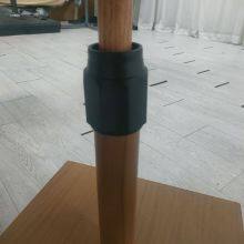 2025 Season New Arrive 2.1*2.1M Heavy Duty Aluminum Outdoor Umbrella Hand Push Parasol Waterproof Frame With Wooden Looking thumbnail-4