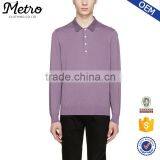 Top Quality Purple Knit Polo Shirts Design For Men thumbnail-1