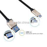 Nylon Moblie USB 3.0 Type C Transfer Data Cable for Mackbook thumbnail-4