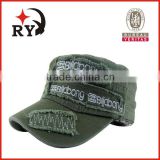 army green ladies flat top hats for summer