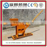 Manual Simple compressed hand power earth blocks machinery FL1-40