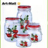 Online Shopping New Premium Square Glass Jars Clip Top China Supplier