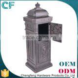 The Most Popular Style In Europe Crown Decorative Wrought Aluminiun Unique Mailbox Posts From China thumbnail-4
