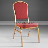 20*20*0.7mm hotel use metal frame banquet dining chair with high density mould foam