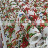 Christmas Plastic Tablecloth PVC With Flannel Backing