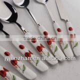 Porcelain Cutlery spoon made by Junzhan Factory and sell directly