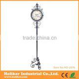 Double Faces Floor Stand up Clock for Home Decor thumbnail-1