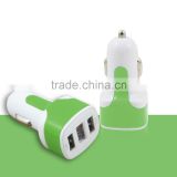 High Output 3 Port Car Charger Multiple Devices for apple, Bluetooth Headset, Smart Phones, Tablets