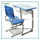 Single Student Desk and Chair MDF Desk and Pvc Chair thumbnail-1