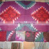Hand Tie Dye Printed Scarves Pareo Sarongs Flower Prints Bulk
