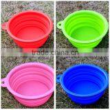 A-bomb New Food Grade Eco-friendly Food Grade Folding Colorful Silicone Pet Dog Bowl For Travel thumbnail-3