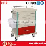 Hospital steel medical transport carts