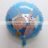 Cheap18inch Round Shape Baby Boy Mylar Foil Balloons for Birthday Decoration Helium Balloon thumbnail-1