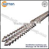 China machine parallel extruder screw barrel for PVC pipe plastic machine