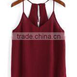 SheIn Spaghetti Strap Chiffon Cami Tank Top For Gilrs