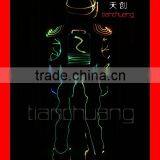 Wireless DMX512 Indian Fiber Optic Tron Dance Wear thumbnail-4