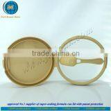 JND Excellent Coffee Brown Plastic Milk Powder Cover With FSSC 22000 Certified by GMP Standard Plant-labeling Available