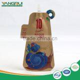 Custom Printing Non-Leakage liquid stand up pouch with spout