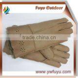 Women Goatskin and Fur Gloves
