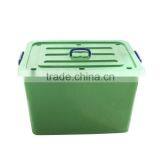 Plastic Storage Bin With Lid And Wheels thumbnail-1
