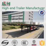 Shengrun 12.4m Three Axle Flatbed Semi Trailer/truck Trailer/ Container Trailer