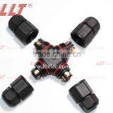 IP67 Outdoor Lighting Cable Junction 4-Way Cross Type Waterproof Connector thumbnail-4