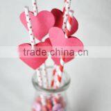 2016 New Product Christmas Dacoration Drink Paper Straw