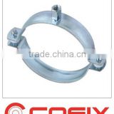 pipe clamp without rubber inlay