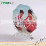 L160*H160*W35mm Octagonal Screen Blank 3D Sublimation 3d Pictures in Crystal thumbnail-2