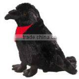 plush stuffed soft Raven red scarf Black logo custom imprinted bandana beanbag t-shirt bib tie ribbon animal toys