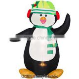 Pretty inflatable christmas penguins decoration