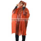 Red Color One Time Use PE Poncho