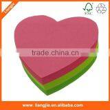 Die-Cut Neon Heart Shaped Sticky Notes Pad for Promotional Gifts thumbnail-5