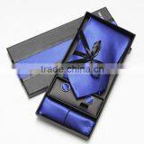 Men's 100% Woven Silk Tie With Hanky thumbnail-1